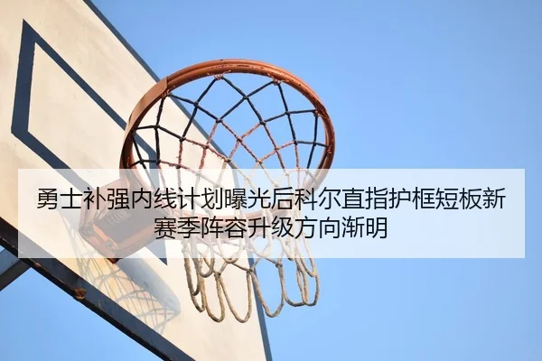 勇士补强内线计划曝光后科尔直指护框短板新赛季阵容升级方向渐明